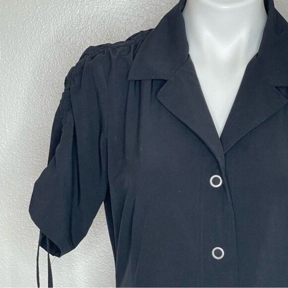 Lucy Women's Black Short Sleeve Adventure Flex Dress Size Small - Picture 2 of 12